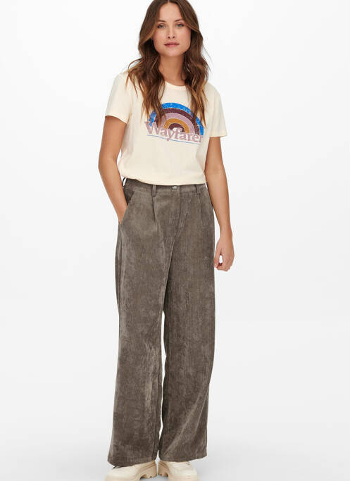 Pantalon flare marron JACQUELINE DE YONG pour femme