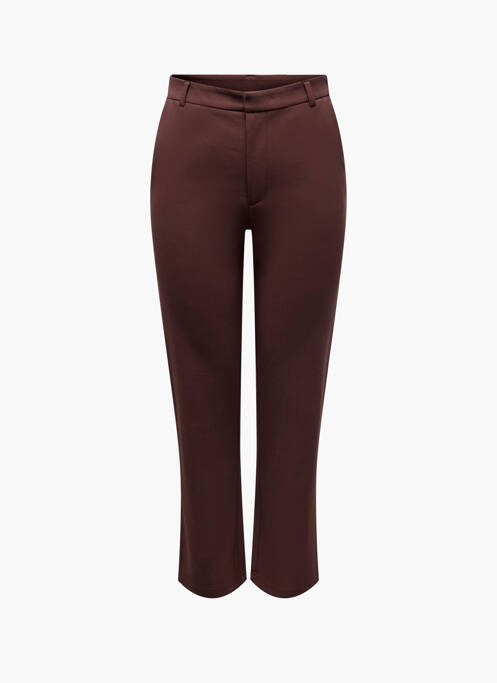 Pantalon chino marron JACQUELINE DE YONG pour femme