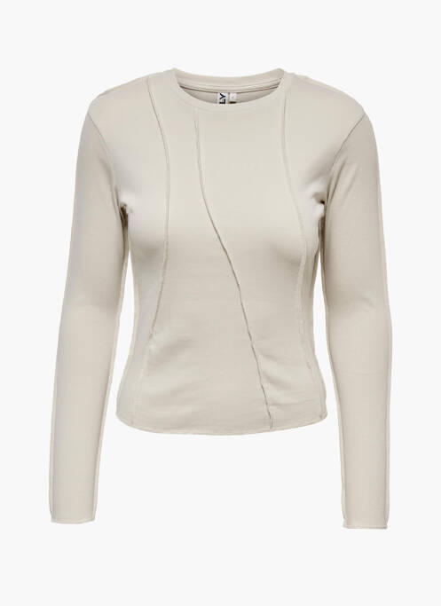 T-shirt beige ONLY pour femme