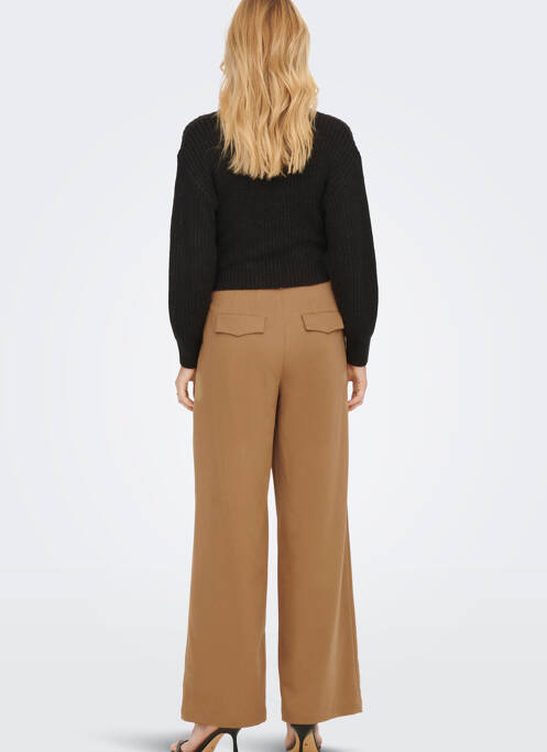 Pantalon droit marron ONLY pour femme