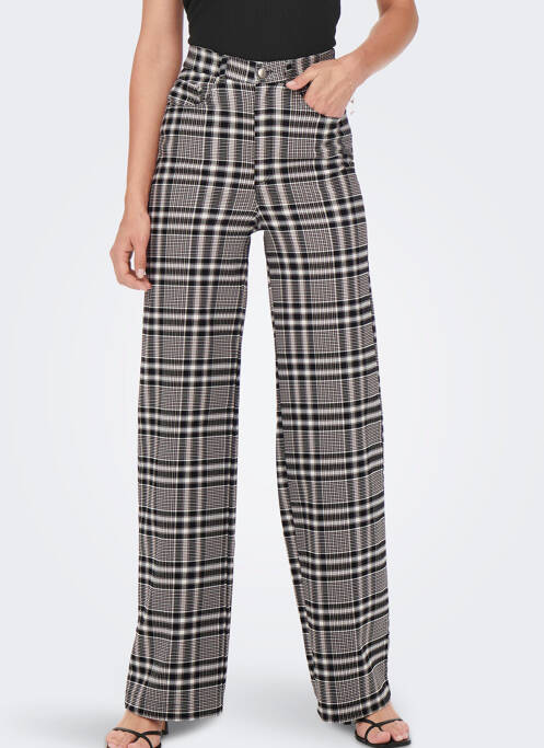 Pantalon droit noir ONLY pour femme