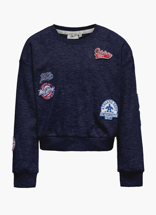 Sweat-shirt bleu ONLY pour fille