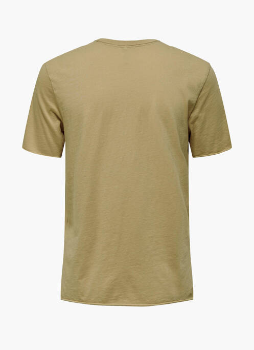 T-shirt beige ONLY pour femme