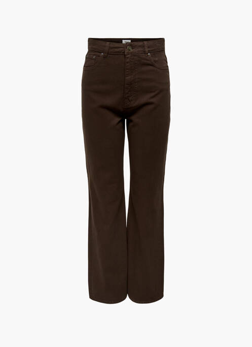 Pantalon droit marron ONLY pour femme