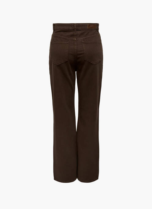 Pantalon droit marron ONLY pour femme