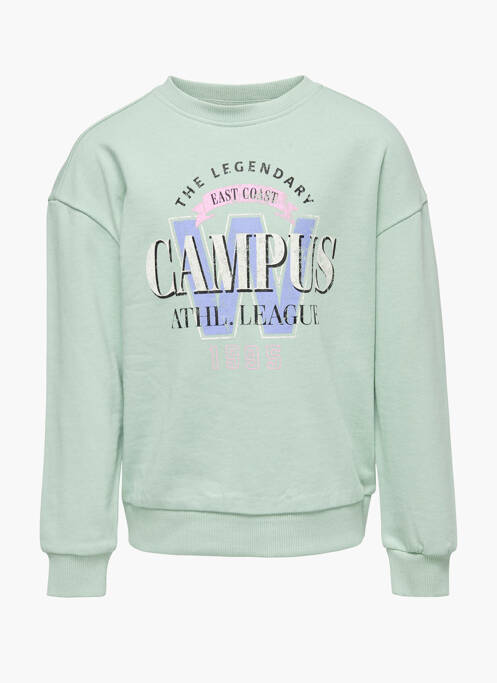 Sweat-shirt vert ONLY pour fille