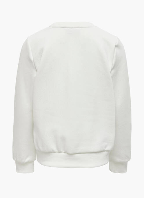 Sweat-shirt blanc ONLY pour fille
