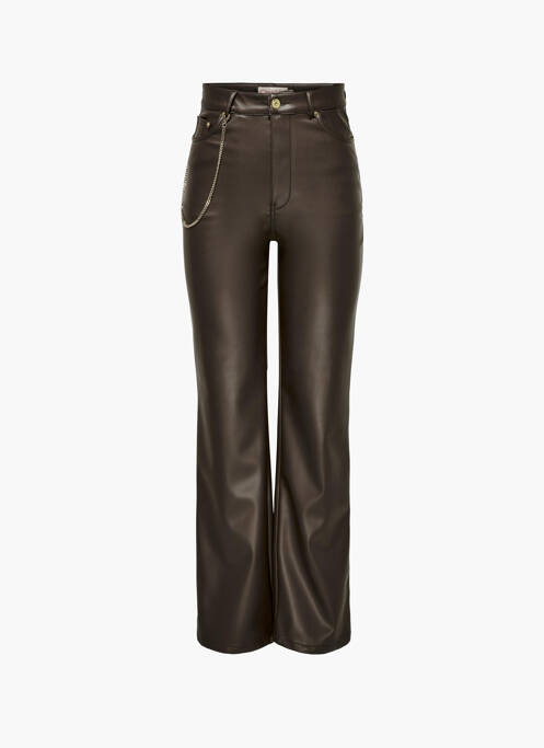 Pantalon droit marron ONLY pour femme