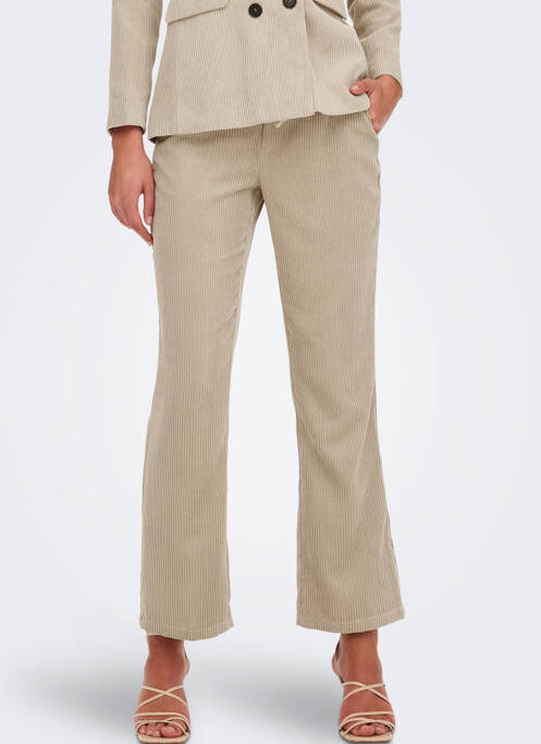 Pantalon flare beige JACQUELINE DE YONG pour femme