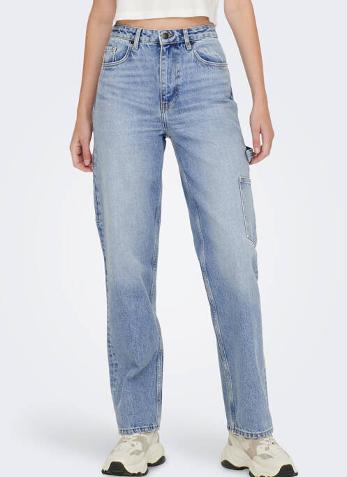 Jeans coupe droite bleu ONLY pour femme