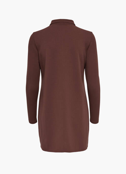 Robe courte marron JACQUELINE DE YONG pour femme