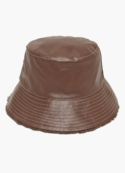 Chapeau marron ONLY femme