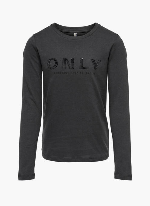 T-shirt gris ONLY pour fille