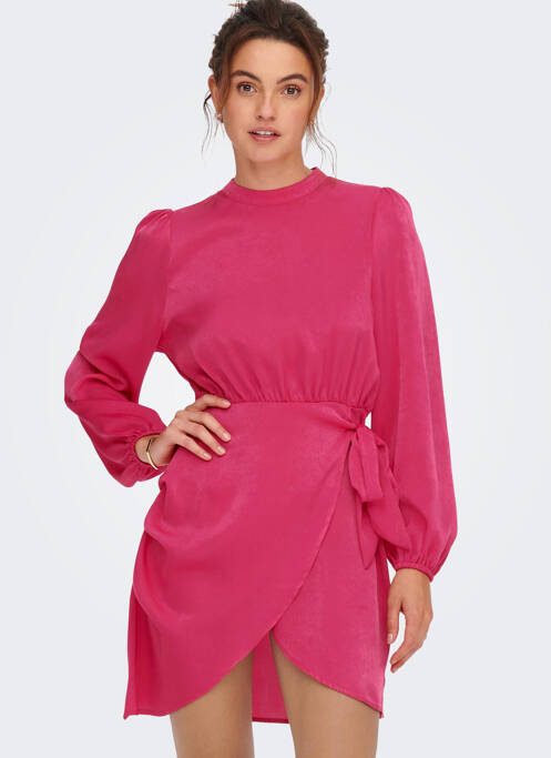 Robe courte rose ONLY pour femme