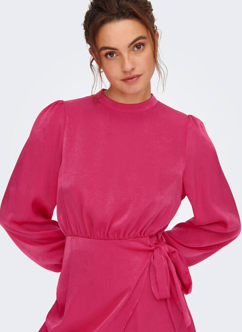 Robe courte rose ONLY pour femme