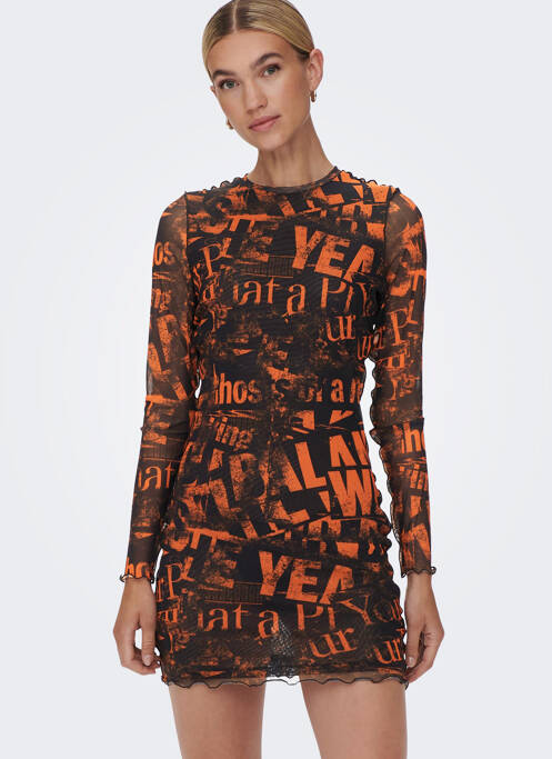 Robe courte noir NEON & NYLON pour femme