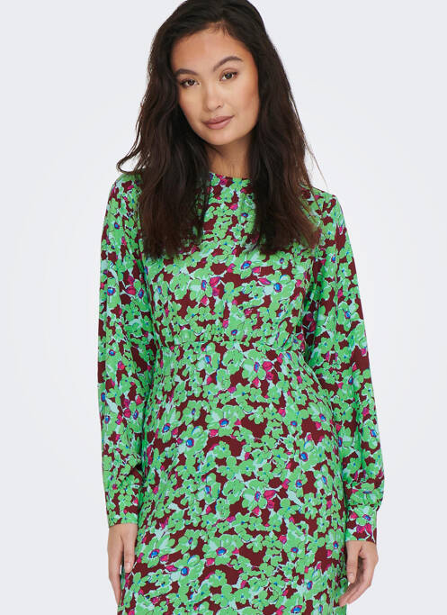 Robe longue vert ONLY pour femme