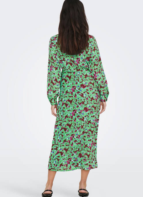 Robe longue vert ONLY pour femme