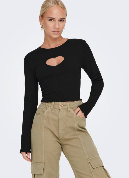 T-shirt noir NEON & NYLON pour femme