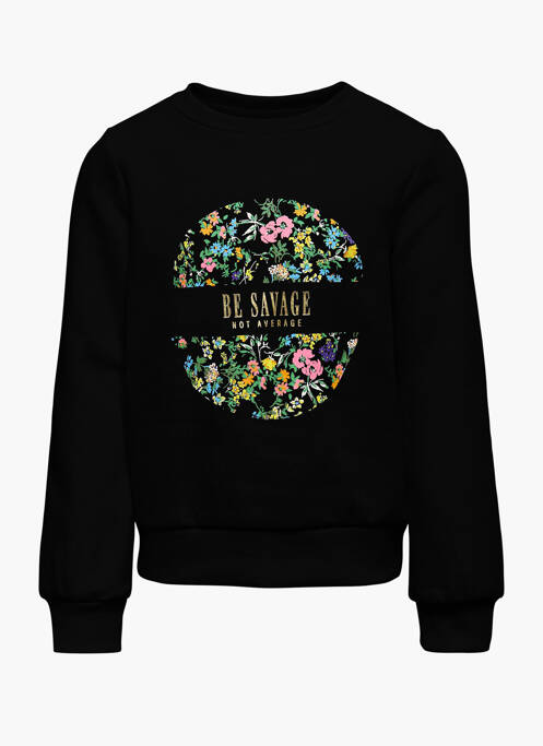 Sweat-shirt noir ONLY pour fille