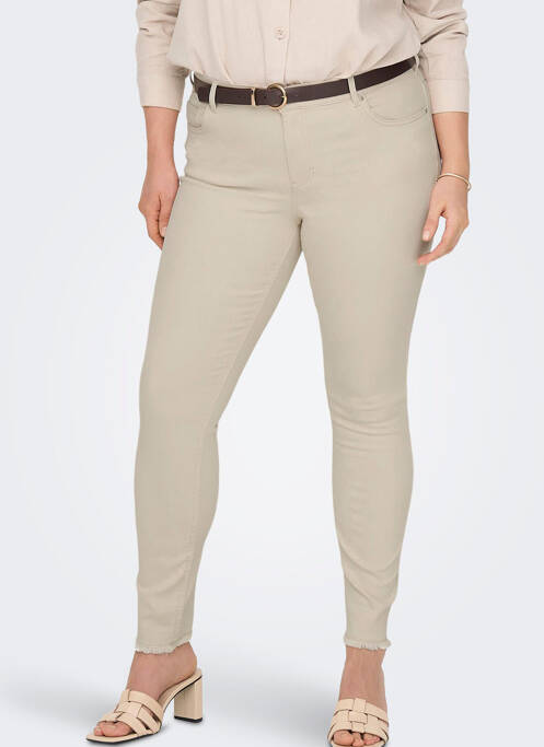 Jeans skinny beige CARMAKOMA pour femme