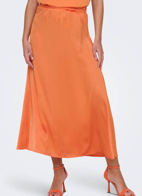 Jupe longue orange JACQUELINE DE YONG pour femme