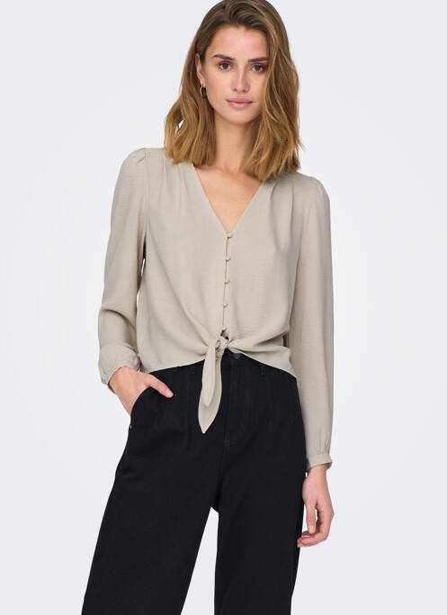 Chemisier gris ONLY pour femme
