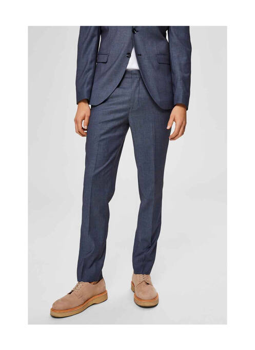 Pantalon chino bleu SELECTED pour homme
