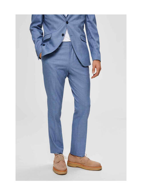 Pantalon chino bleu SELECTED pour homme