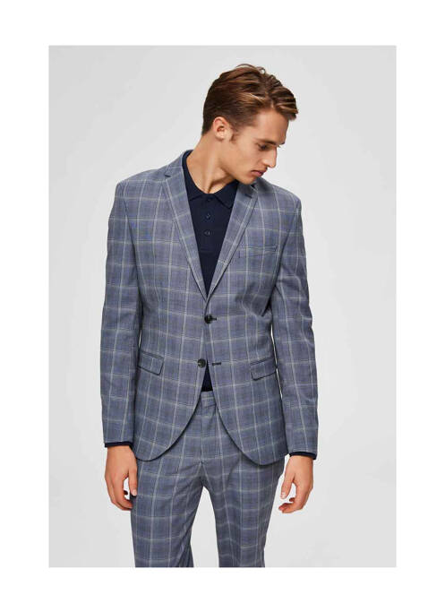 Blazer bleu SELECTED pour homme
