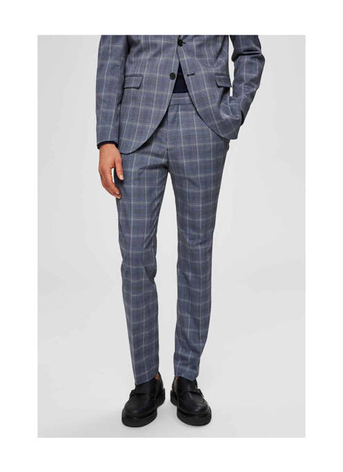 Pantalon chino bleu SELECTED pour homme