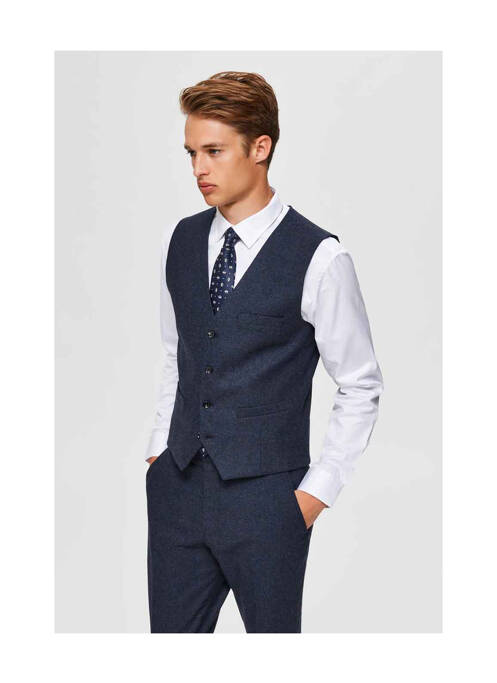 Gilet sans manche bleu SELECTED pour homme