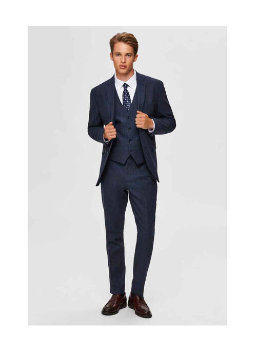 Gilet sans manche bleu SELECTED pour homme