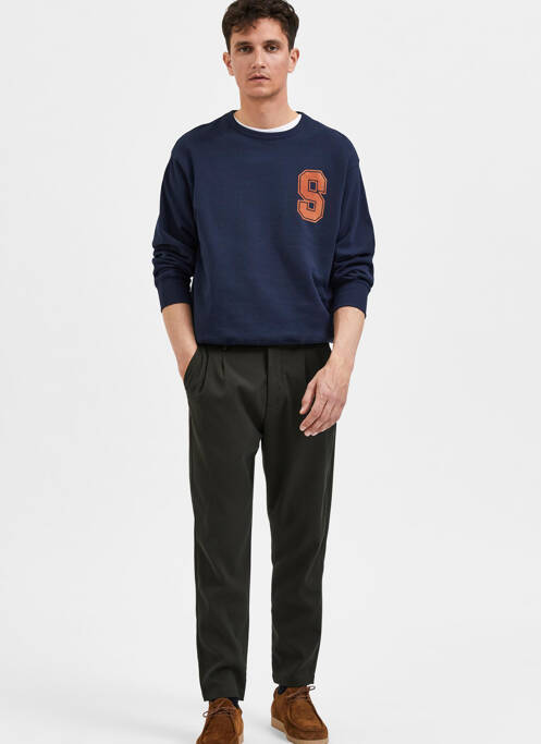 Pantalon chino vert SELECTED pour homme