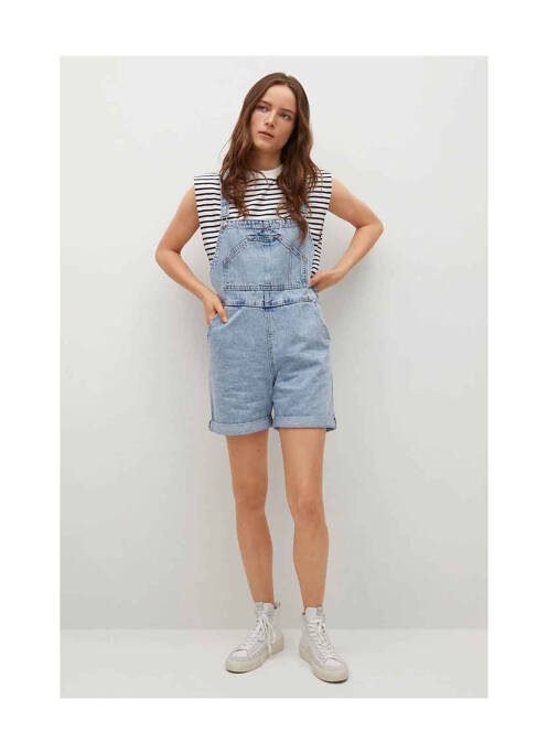 Combishort bleu MANGO pour femme