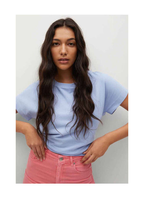 T-shirt bleu MANGO pour femme