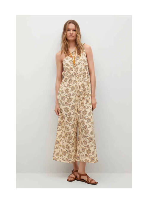 Combi-pantalon beige MANGO pour femme