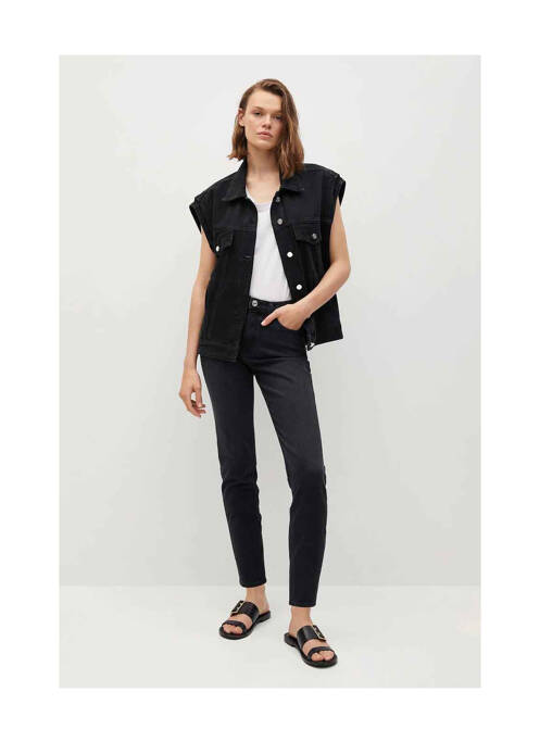 Jean coupe Mom noir MANGO pour femme
