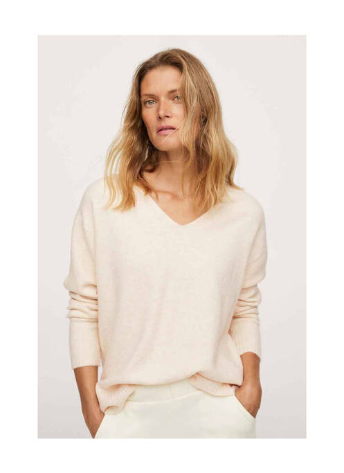 Pull beige MANGO pour femme