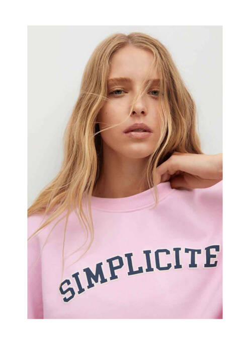 Sweat-shirt rose MANGO pour femme
