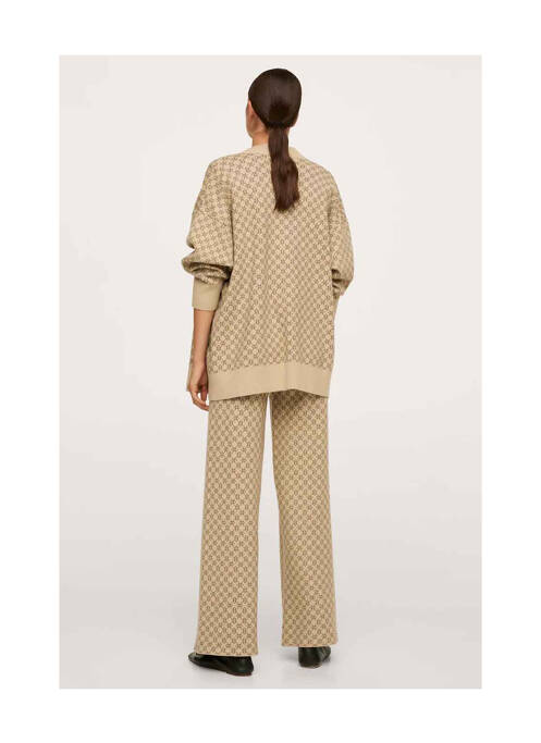 Gilet manches longues beige MANGO femme