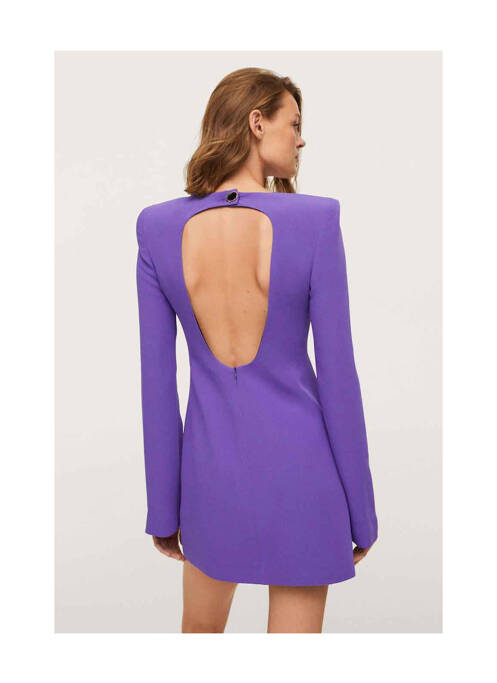 Robe courte violet MANGO pour femme