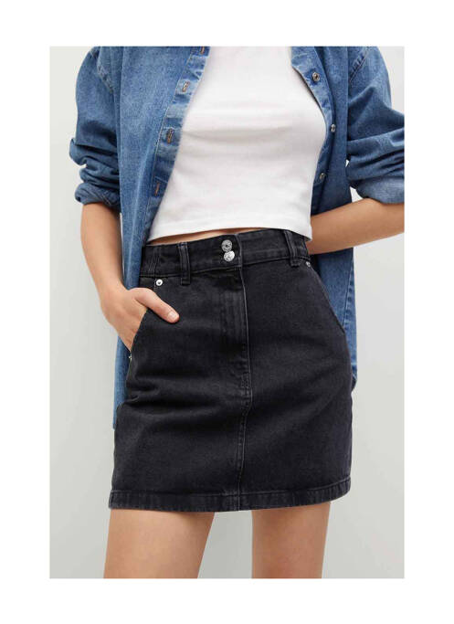 Jupe courte noir MANGO pour femme