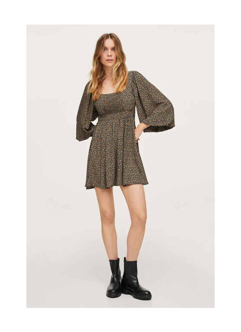 Robe courte marron MANGO pour femme