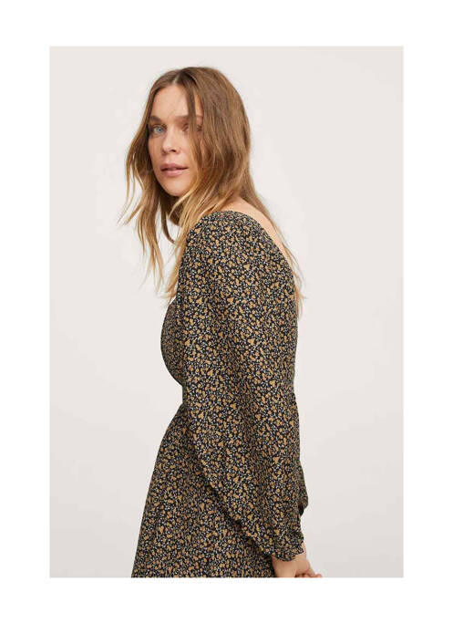 Robe courte marron MANGO pour femme