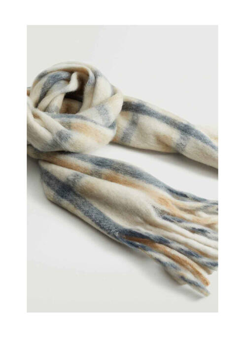 Echarpe beige MANGO femme