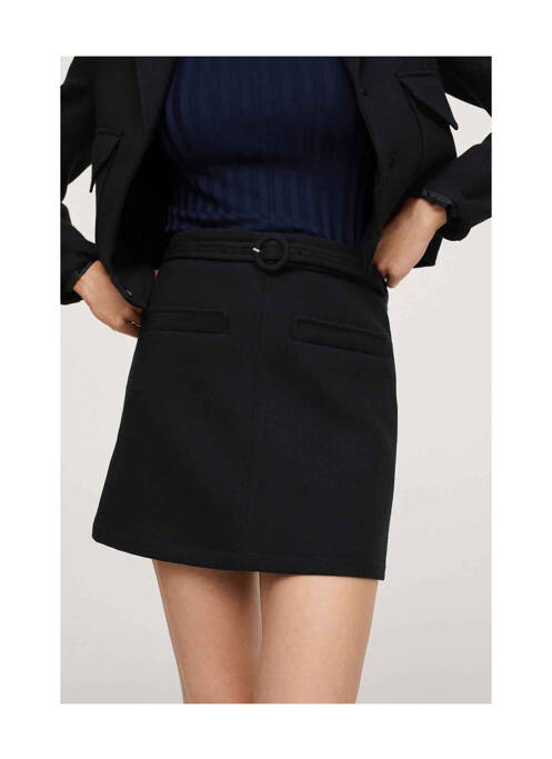 Jupe courte noir MANGO pour femme