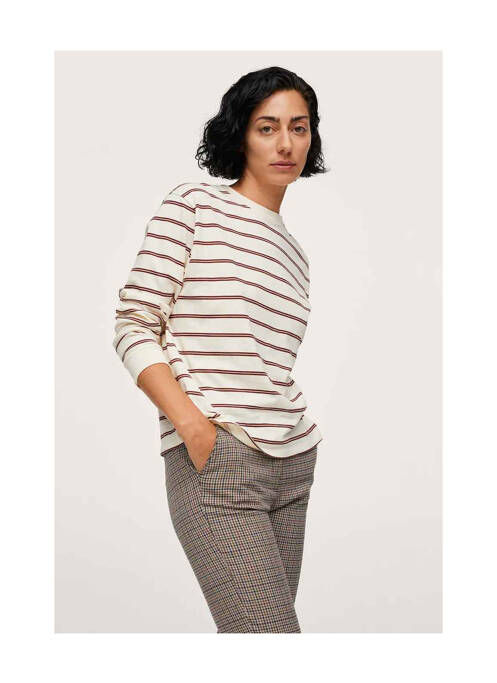 Pantalon chino marron MANGO pour femme