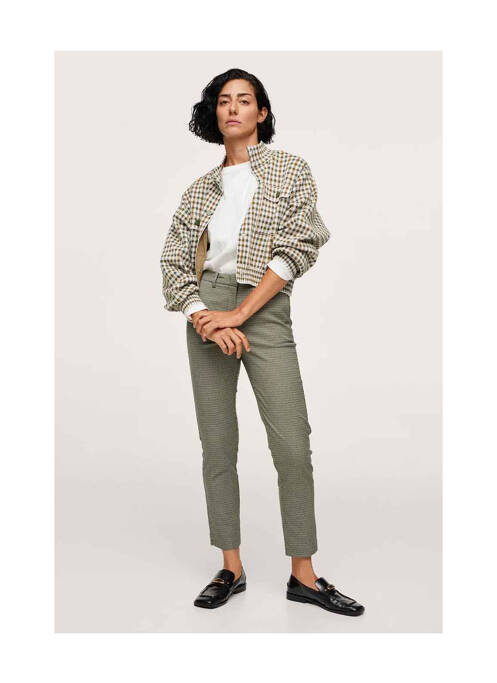 Pantalon chino vert MANGO pour femme