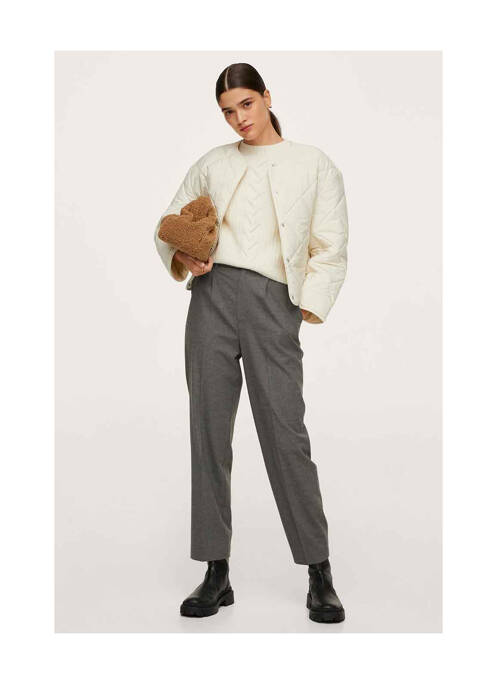 Pantalon chino marron MANGO pour femme